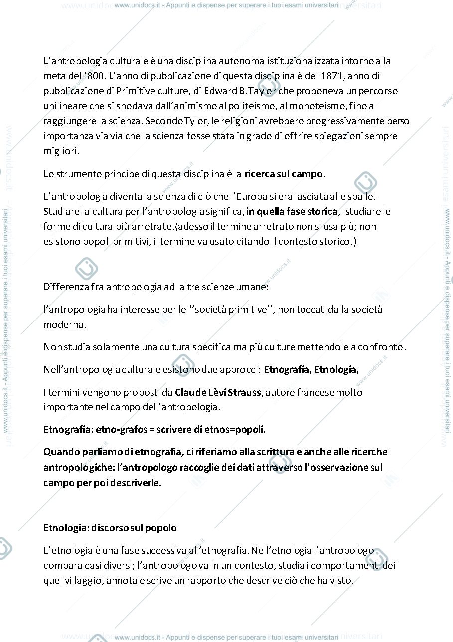 Anteprima pagina 3 — antropologia appunti