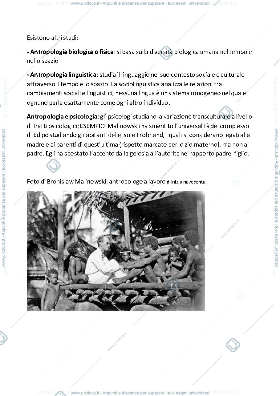 Anteprima pagina 4 — antropologia appunti
