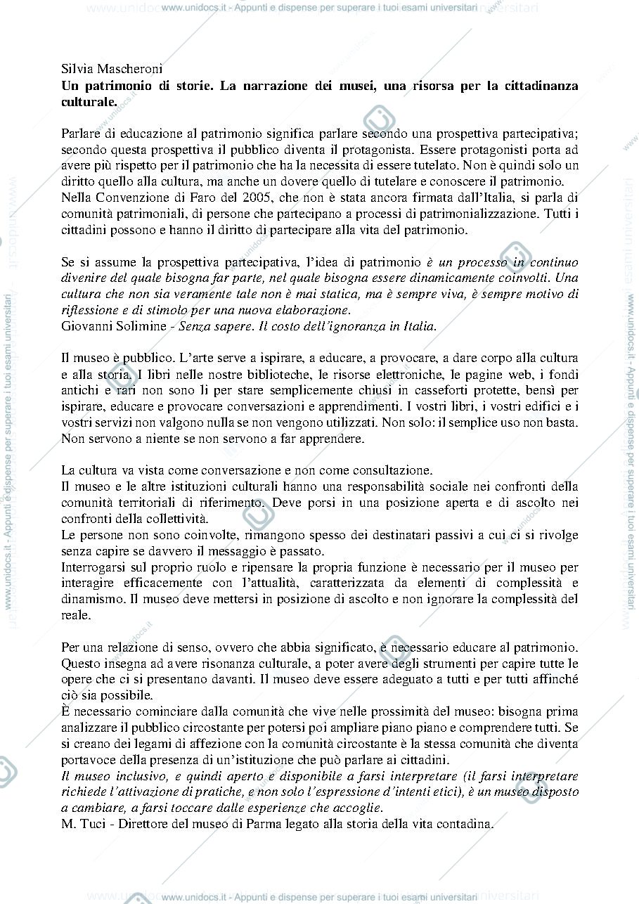 Anteprima pagina 1 — Conferenza di Silvia Mascheroni 