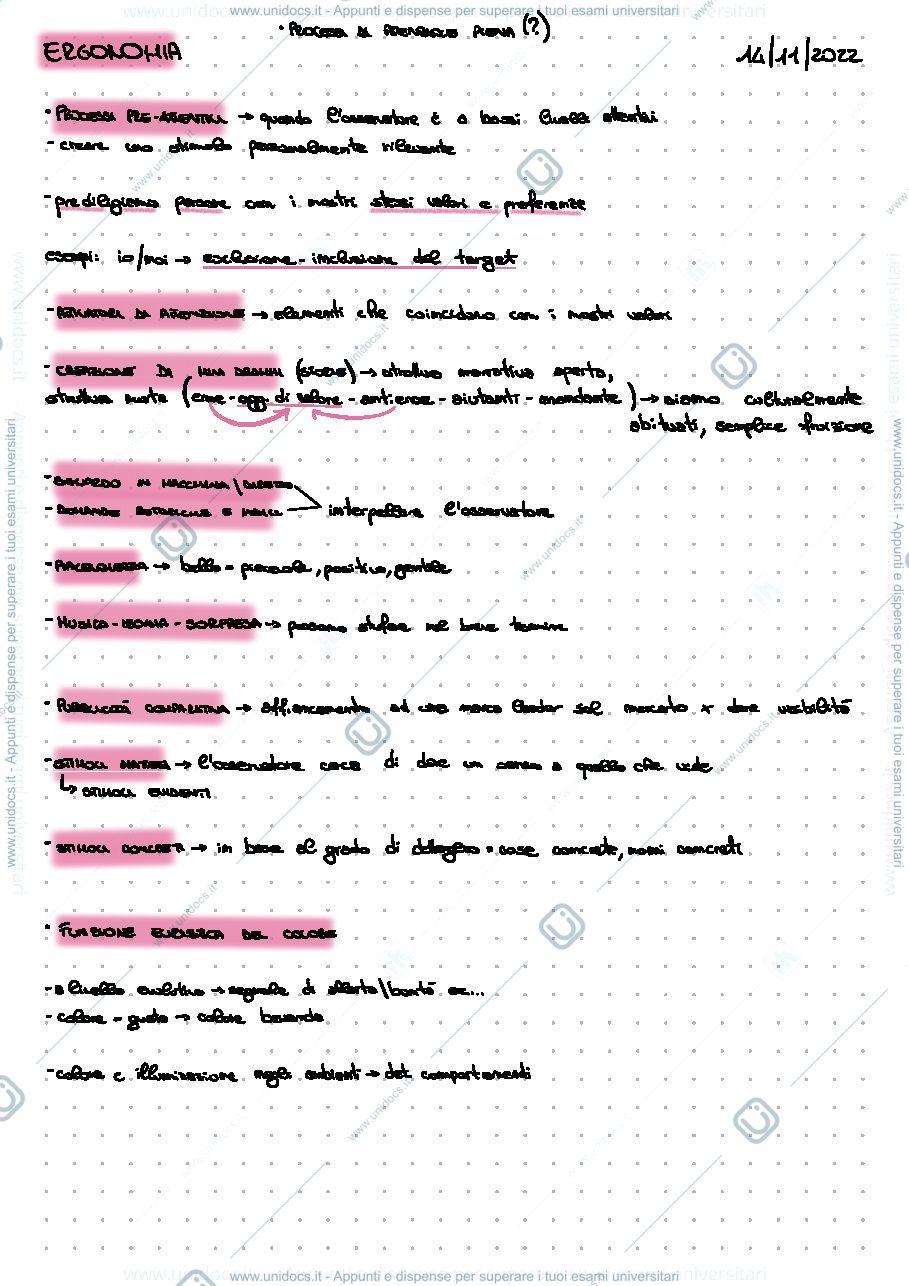 Anteprima pagina 1 — Processi pre attentivi