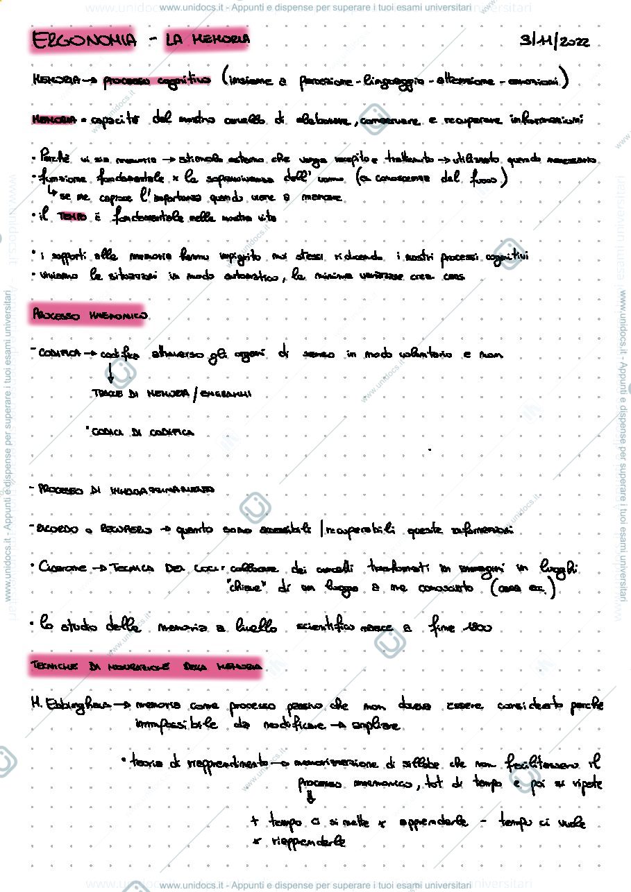 Anteprima pagina 1 — Memoria 