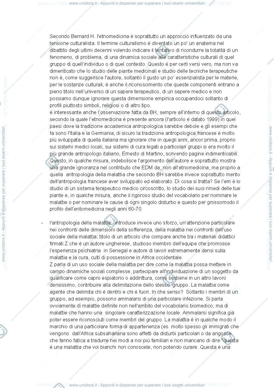Anteprima pagina 2 — Lezioni 1 - 5 antropologia medica e psicologica