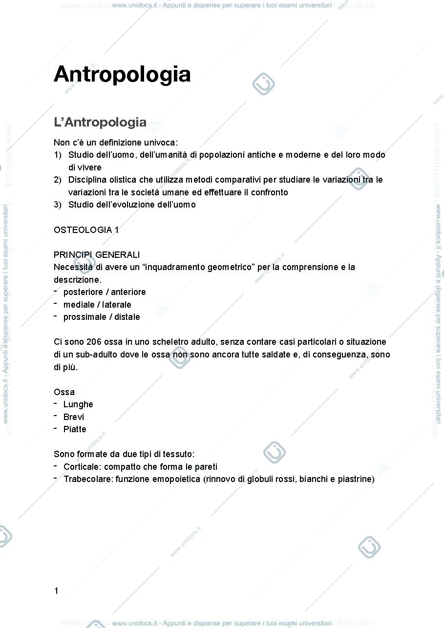 Anteprima pagina 1 — Antropologia