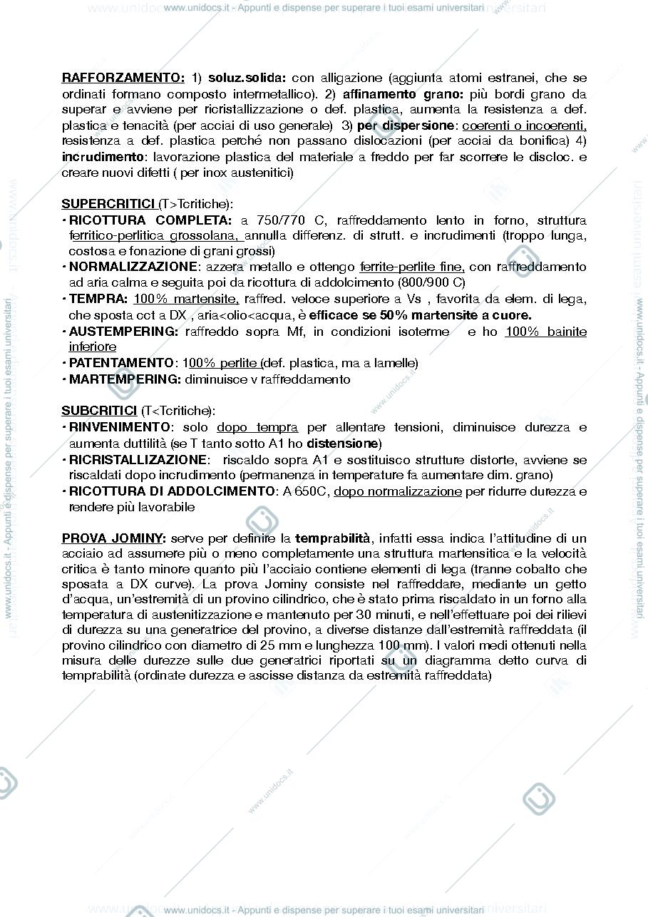 Anteprima pagina 2 — riassunti metallurgia