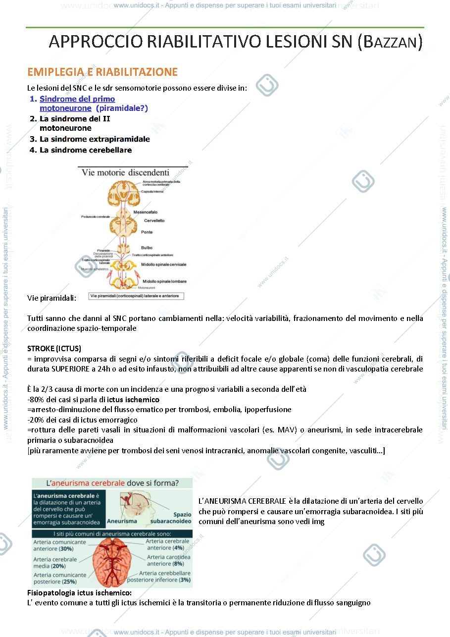 Anteprima pagina 1 — approccio lesioni SN- Bazzan
