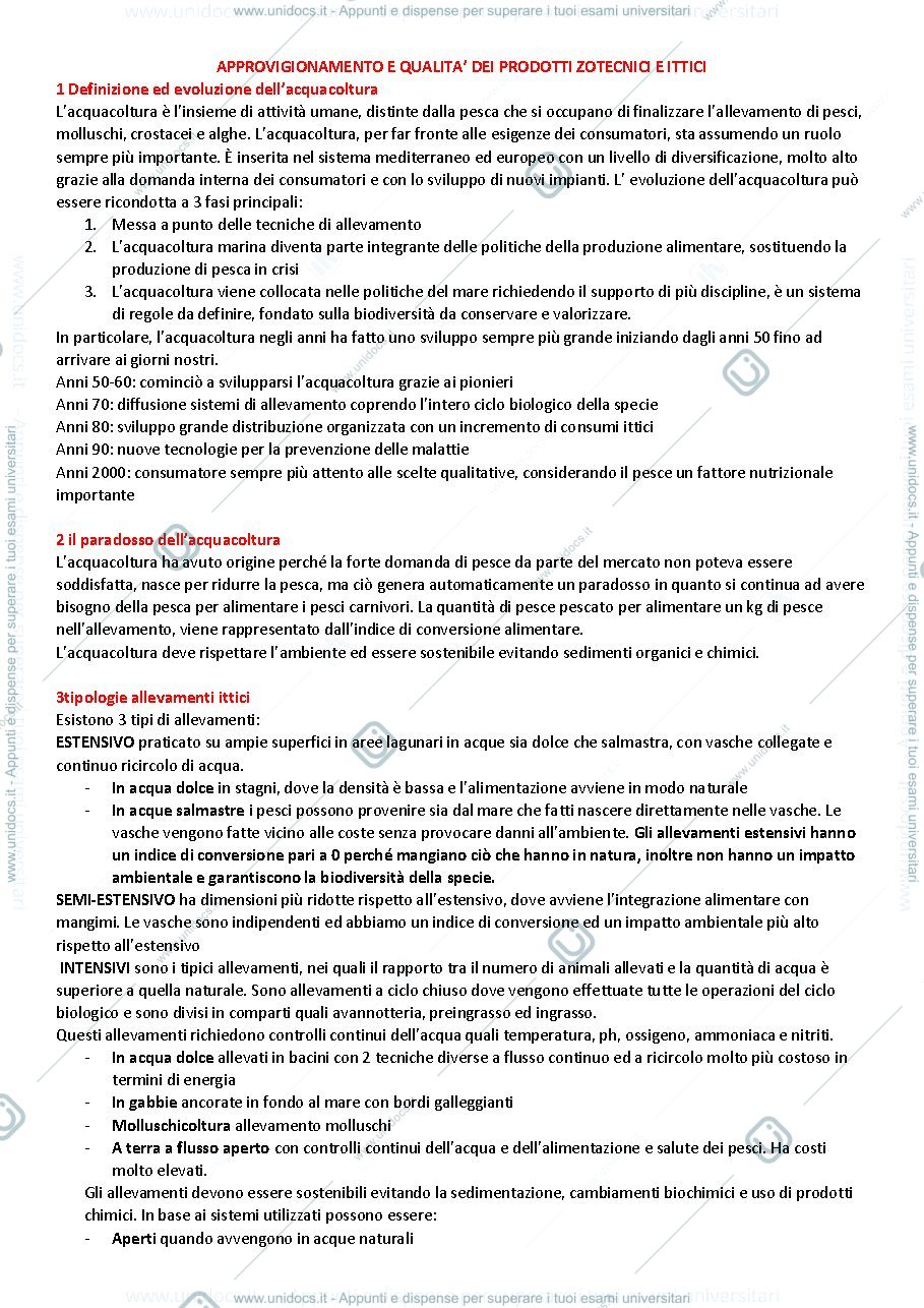 Anteprima pagina 1 — ittici e zootecnica