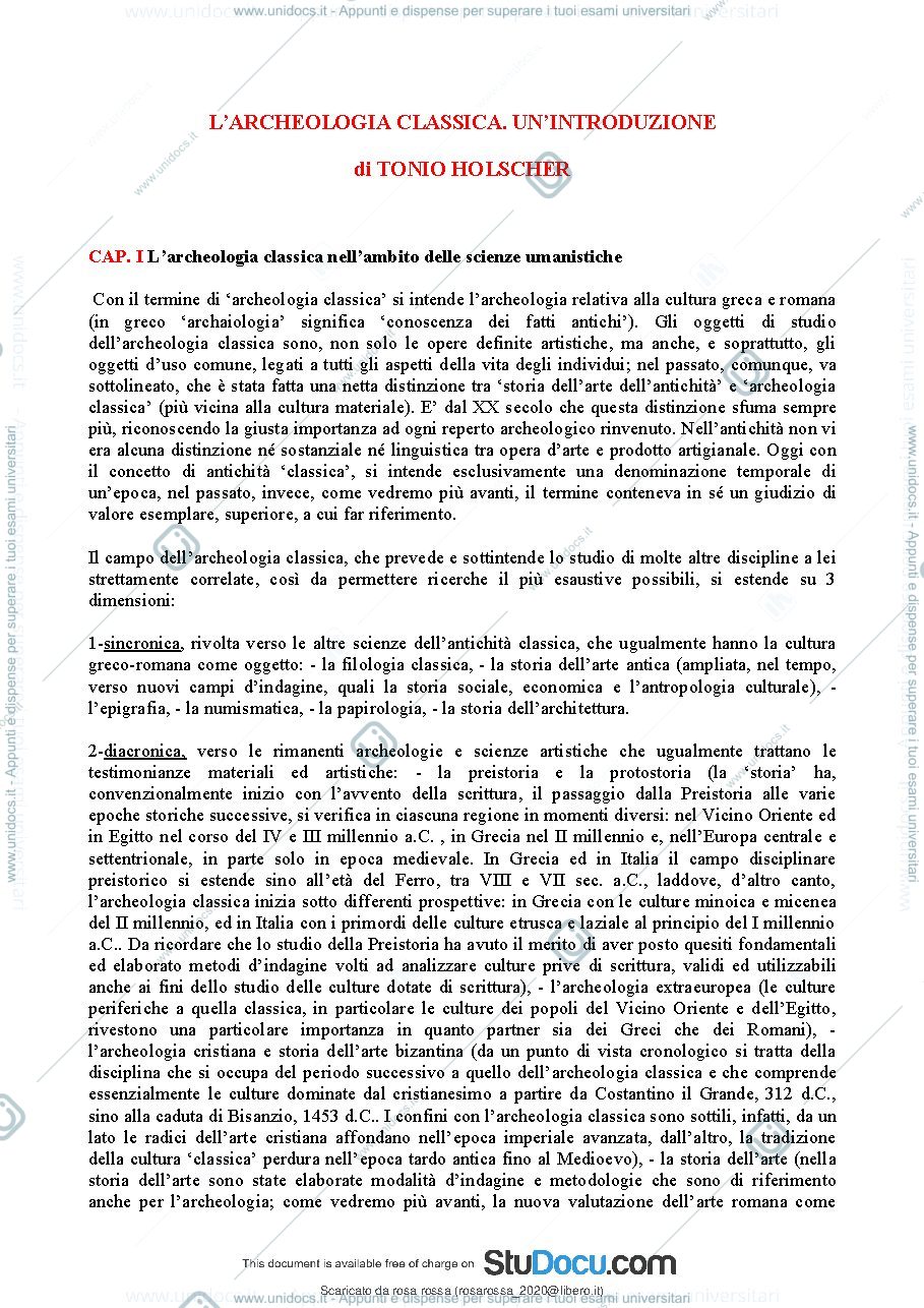Anteprima pagina 2 — Riassunto archeologia Classica 