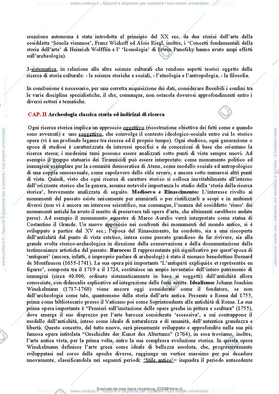 Anteprima pagina 3 — Riassunto archeologia Classica 