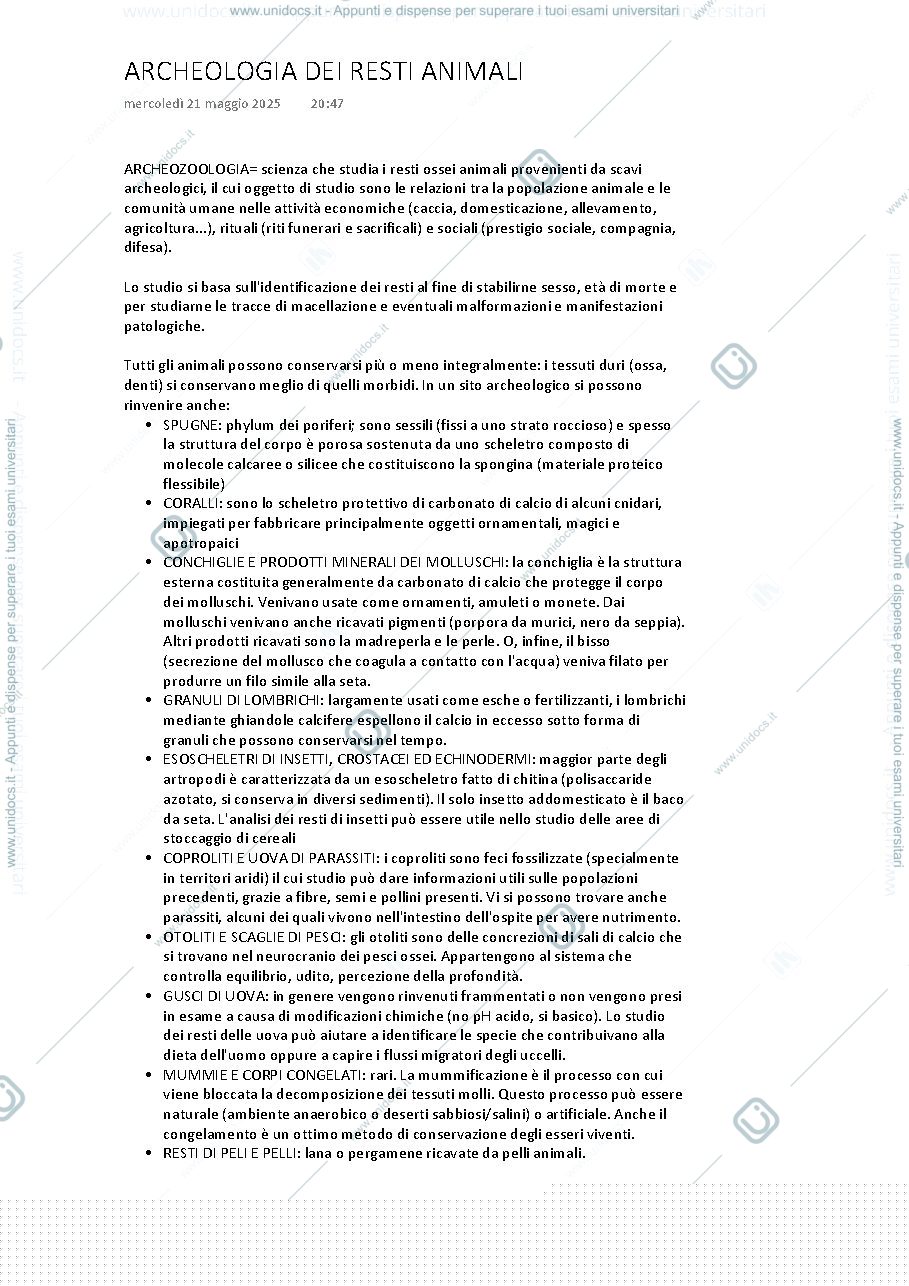 Anteprima pagina 2 — Archeologia dei resti vegetali e animali 