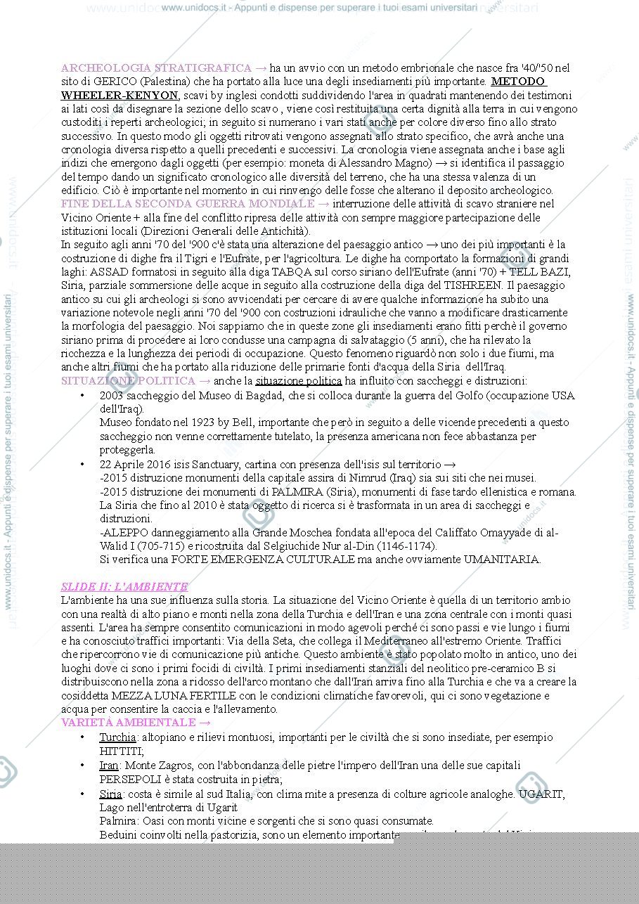 Anteprima pagina 3 — ARCHEOLOGIA E STORIA DELL'ARTE DEL VICINO ORIENTE ANTICO - PROF.SSA FELLI MODULO 1