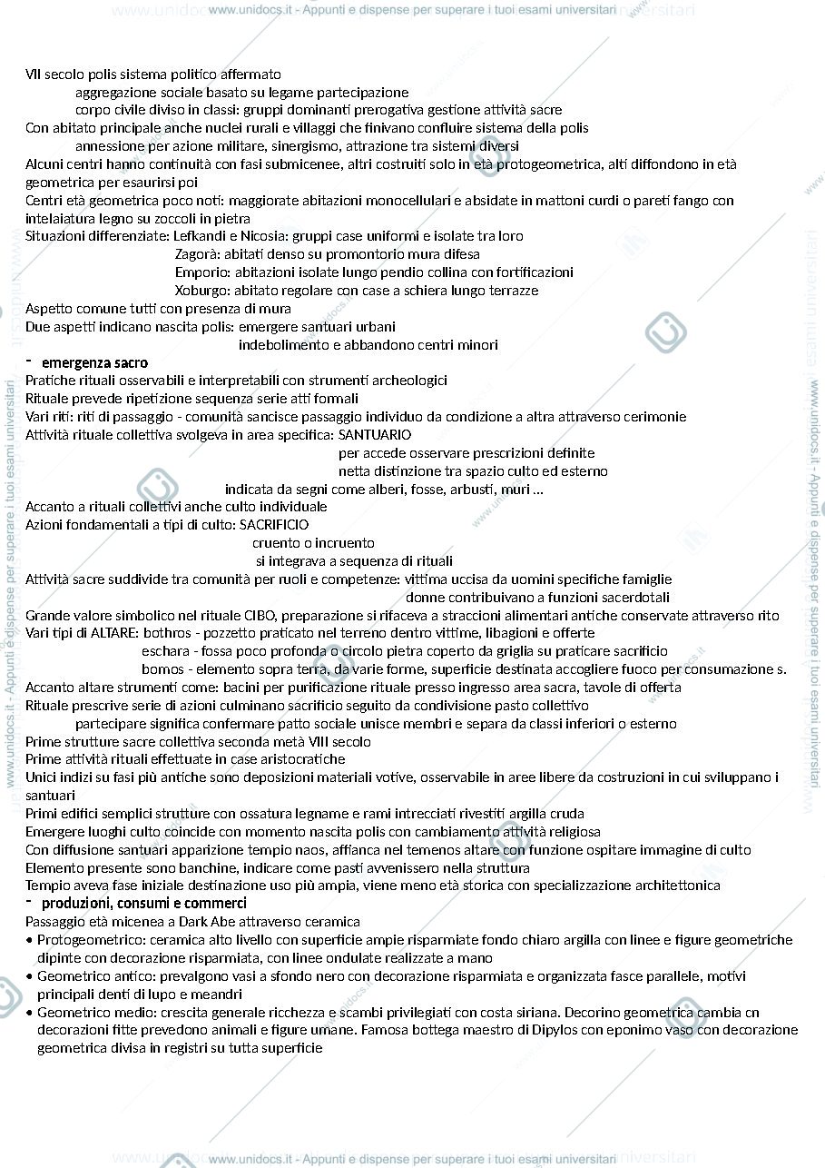 Anteprima pagina 2 — riassunti libro archeologia greca
