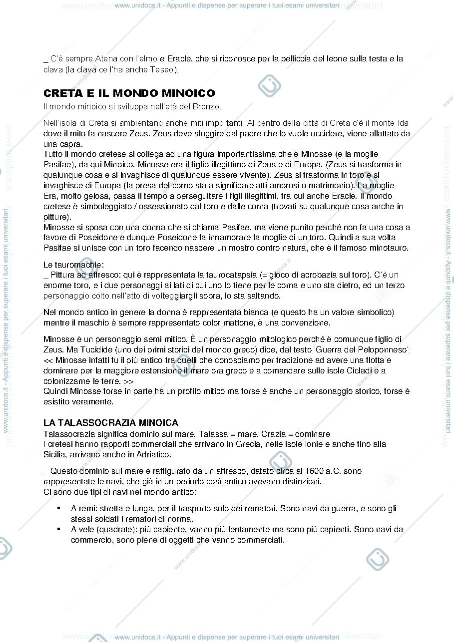 Anteprima pagina 4 — appunti delle lezioni di storia dell'arte greca