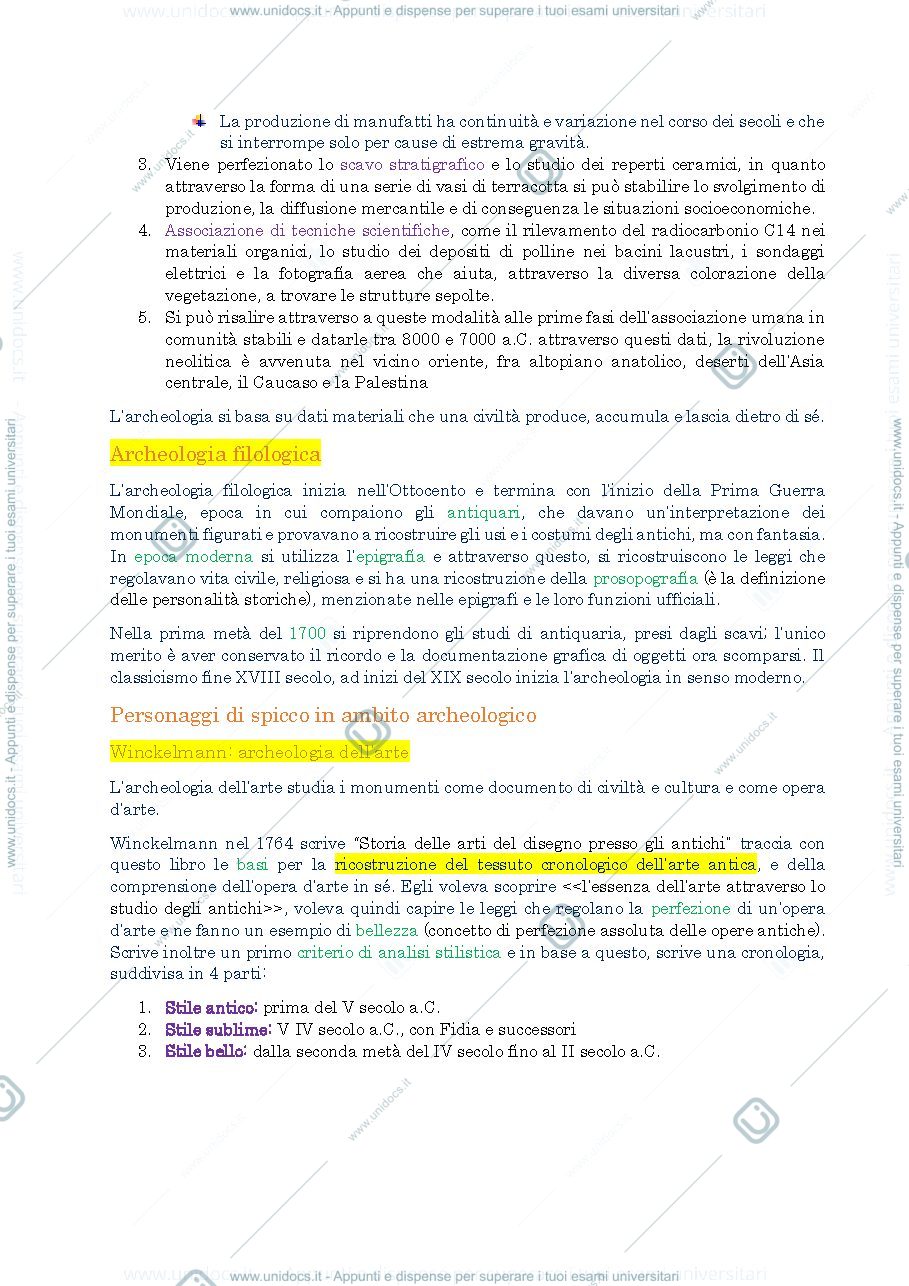 Anteprima pagina 2 — introduzione all'archeologia, riassunto ranuccio bianchi bandinelli