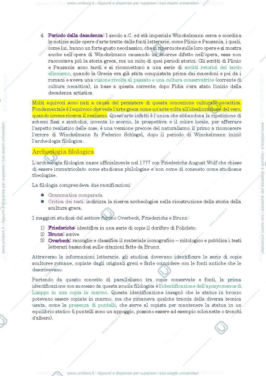 Anteprima pagina 3 — introduzione all'archeologia, riassunto ranuccio bianchi bandinelli