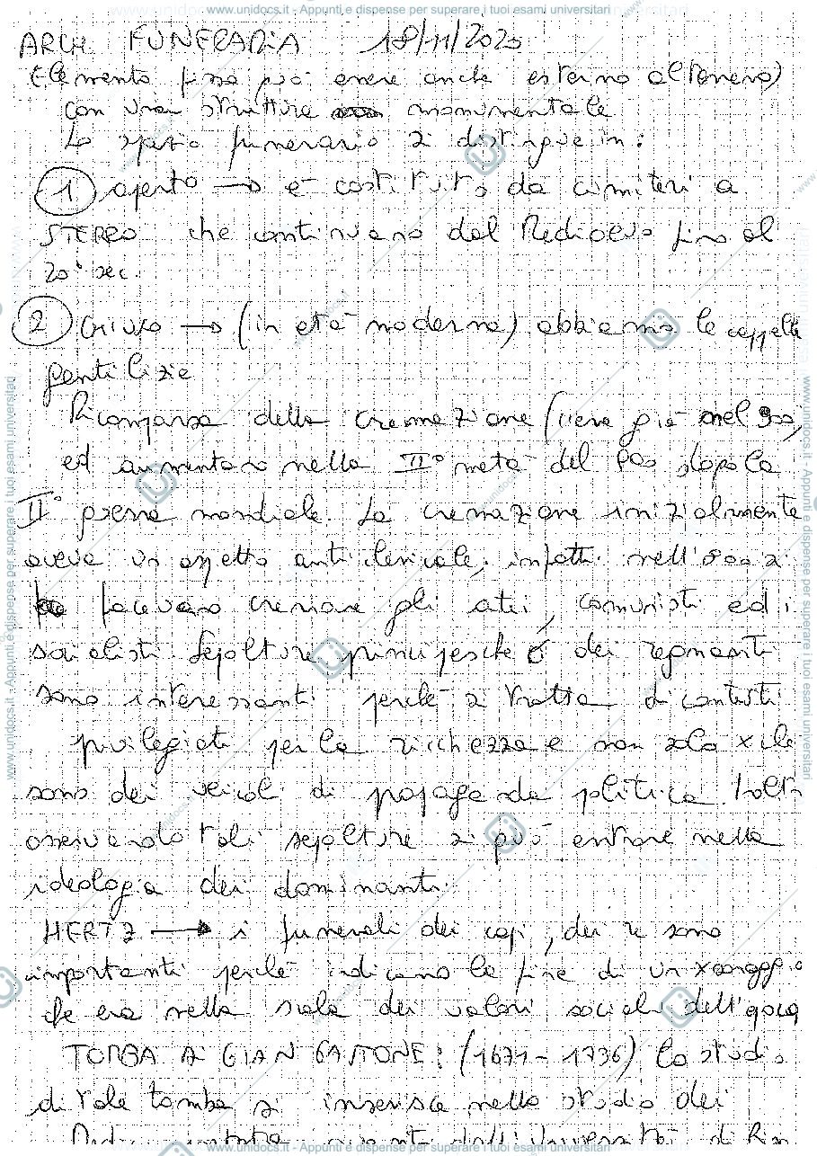 Anteprima pagina 1 — appunti da lezione