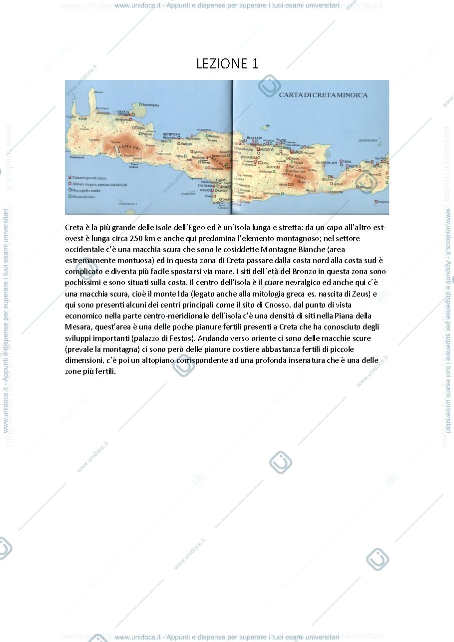 Anteprima pagina 1 — Appunti della lezione 1 e 2