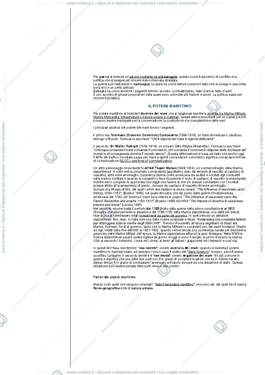 Anteprima pagina 2 — Appunti del corso di storia e strategia navale
