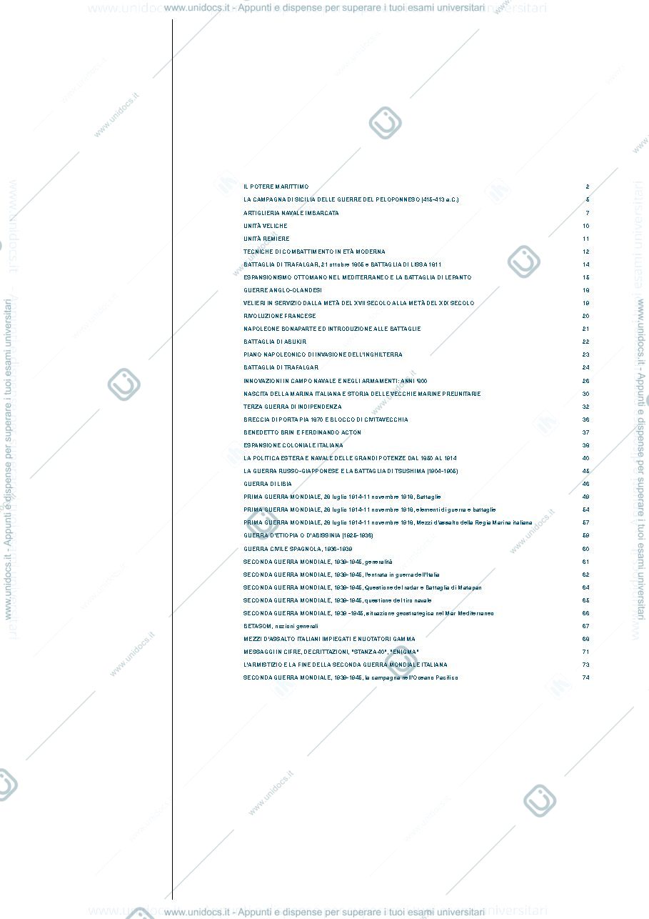 Anteprima pagina 1 — Appunti di Elementi di Storia e Strategia Navale