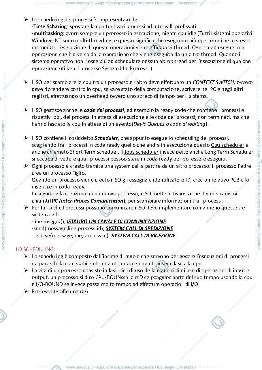 Anteprima pagina 3 — Sistemi operativi 