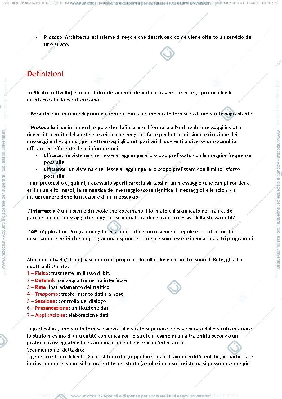 Anteprima pagina 2 — Appunti per esame Architetture ed applicazioni internet ex telematica
