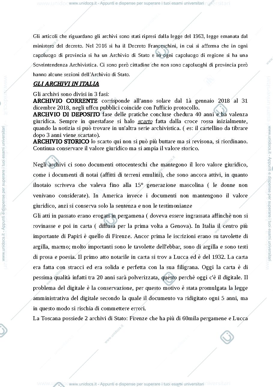 Anteprima pagina 2 — Appunti archivistica