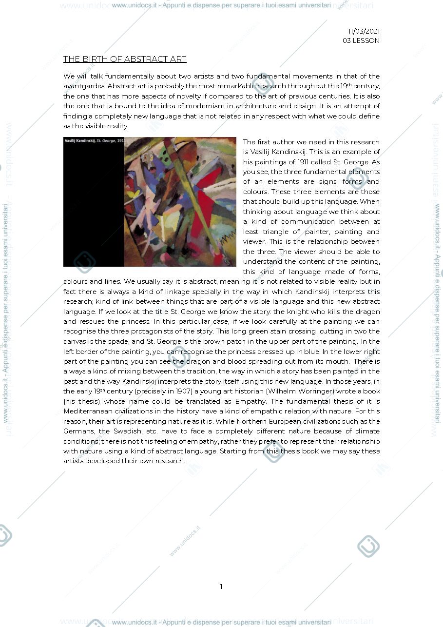 Anteprima pagina 1 — The birth of abstract art