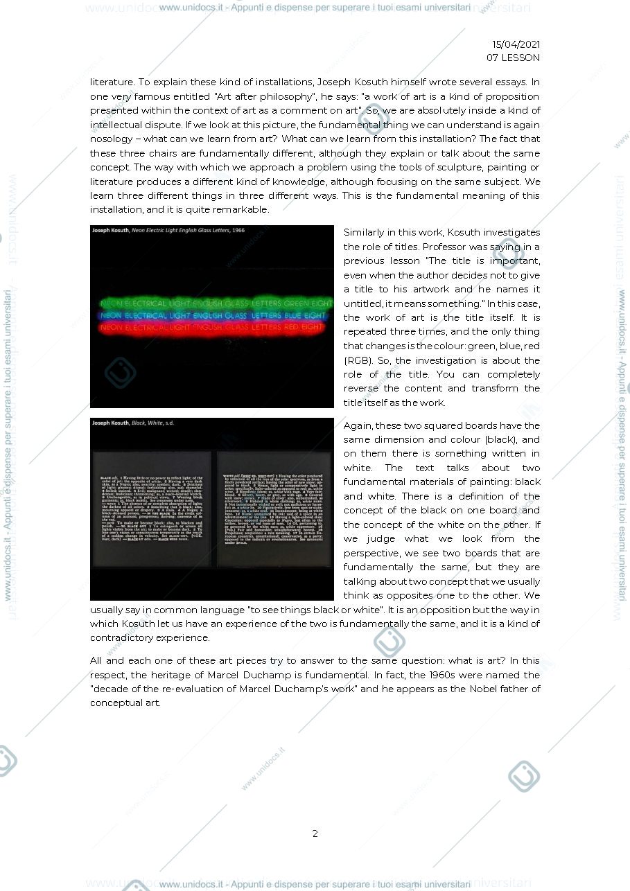 Anteprima pagina 2 — Conceptual art, performing and video art (part i)