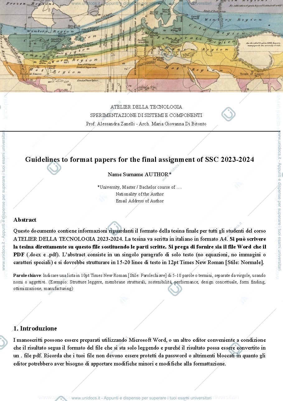 Anteprima pagina 1 — Tesina atelier template