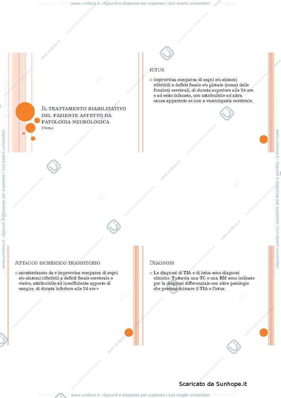 Anteprima pagina 1 — Fisiatria. Trattamento Riabilitativo del Paziente affetto da Patologia Neurologica
