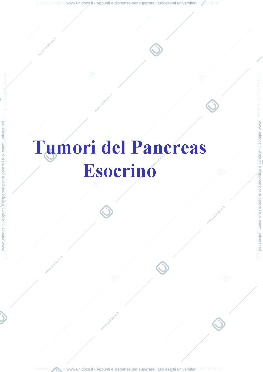 Anteprima pagina 1 — Tumori del pancreas esocrino