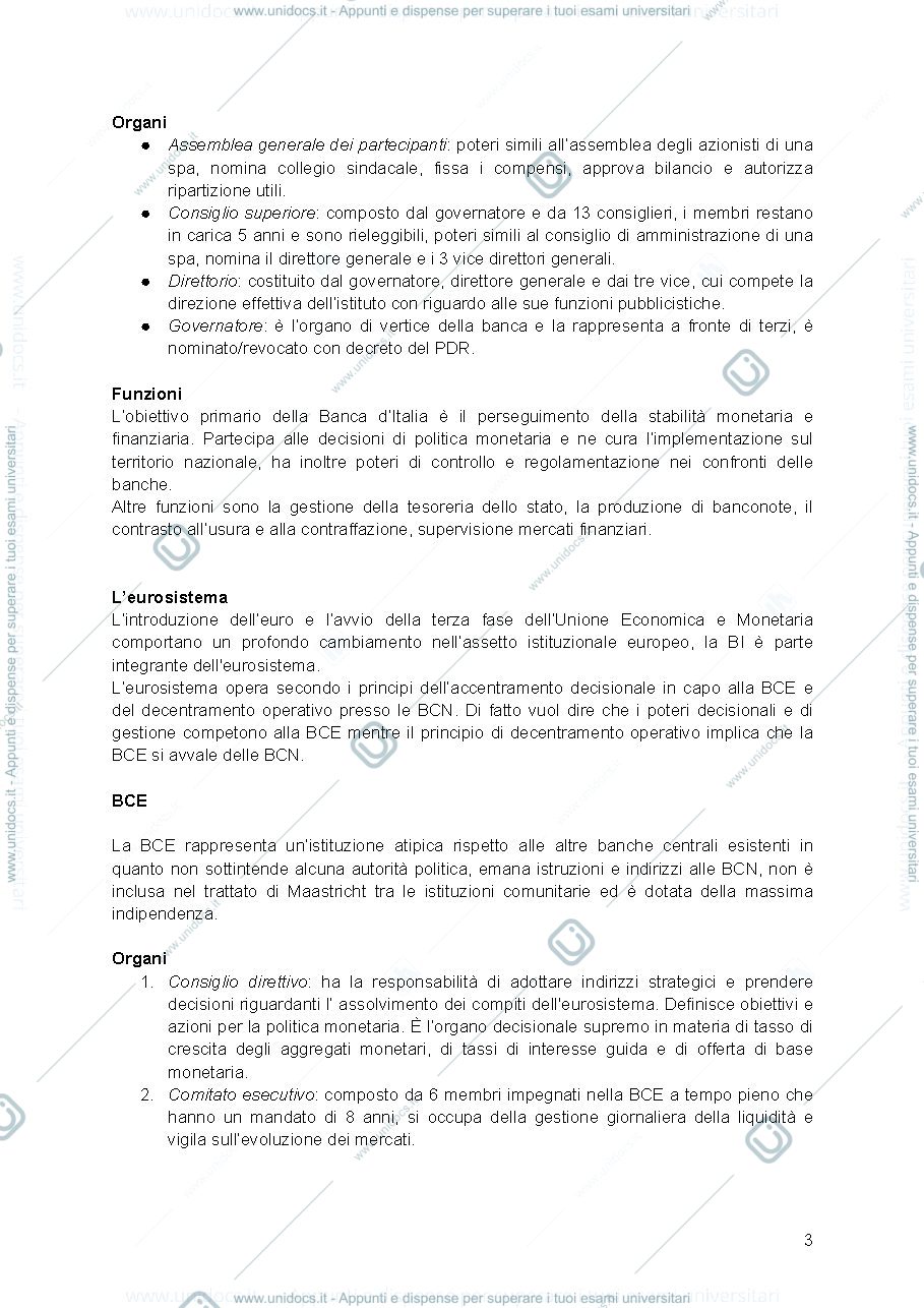 Anteprima pagina 3 — Banca e sistema finanziario