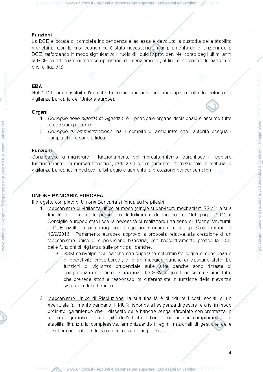 Anteprima pagina 4 — Banca e sistema finanziario