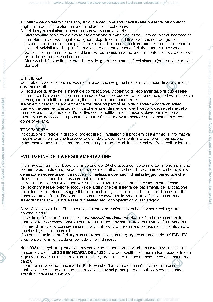 Anteprima pagina 5 — Banca e Sistema Finanziario prof Ielasi