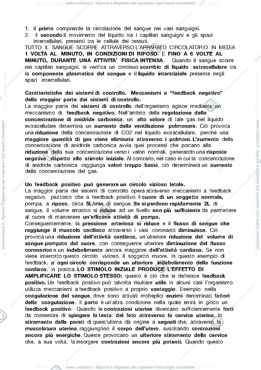 Anteprima pagina 2 — Riassunto capitoli 1-4-5-6-7-8 (Fisiologia, libro “Guyton e Hall, 14 edizione”)