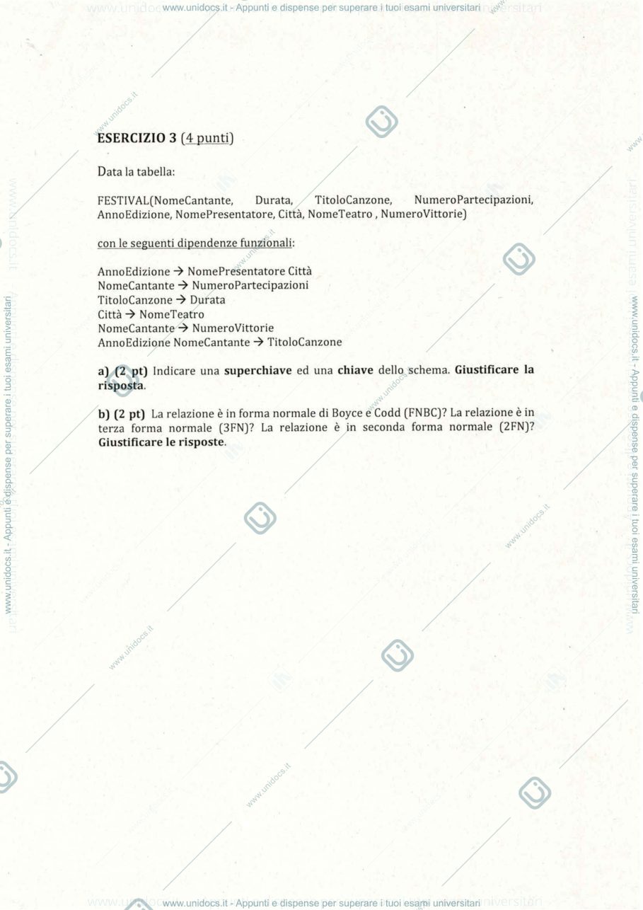 Anteprima pagina 3 — Esami basi di dati