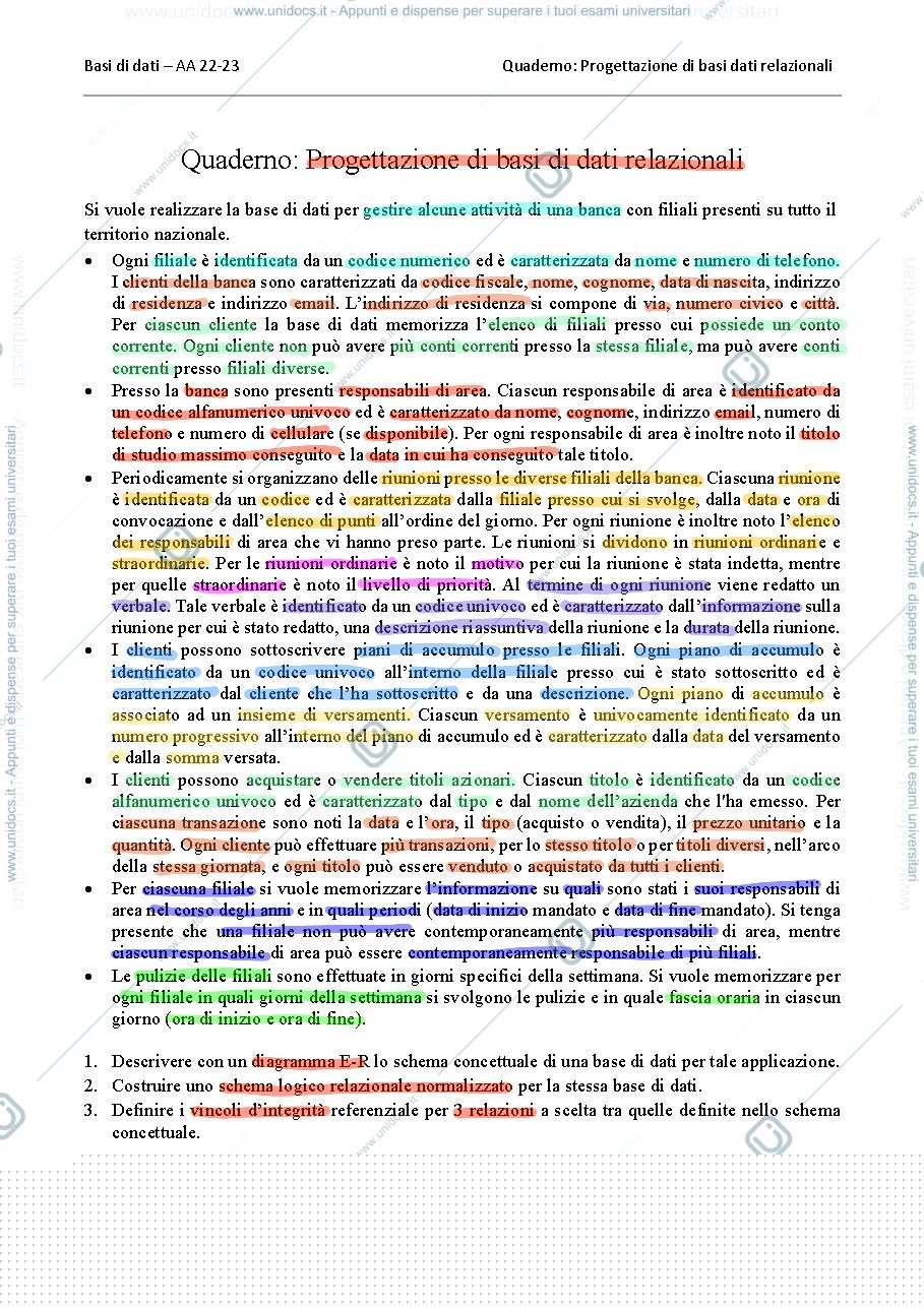 Anteprima pagina 1 — Homework 1 
