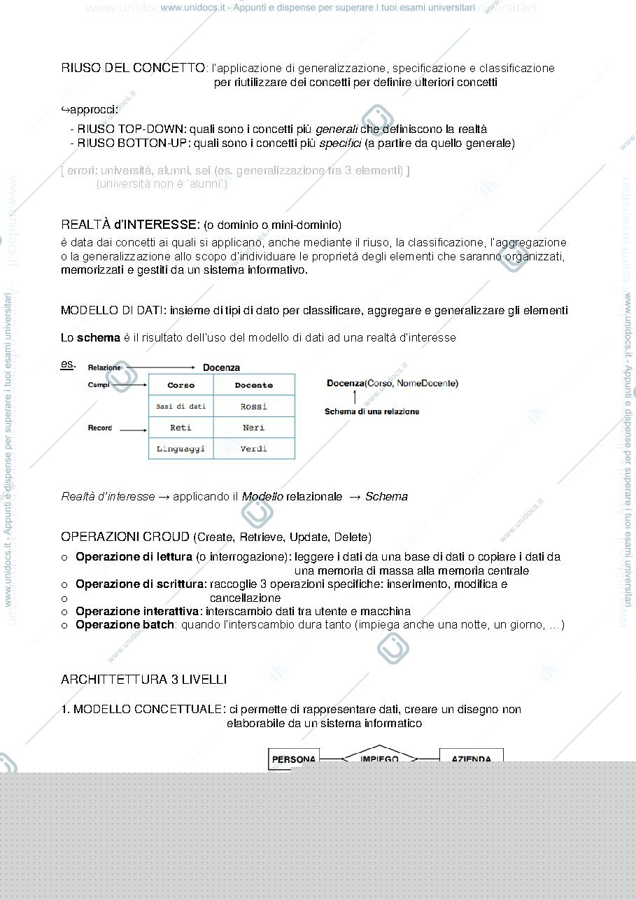 Anteprima pagina 3 — appunti basi di dati