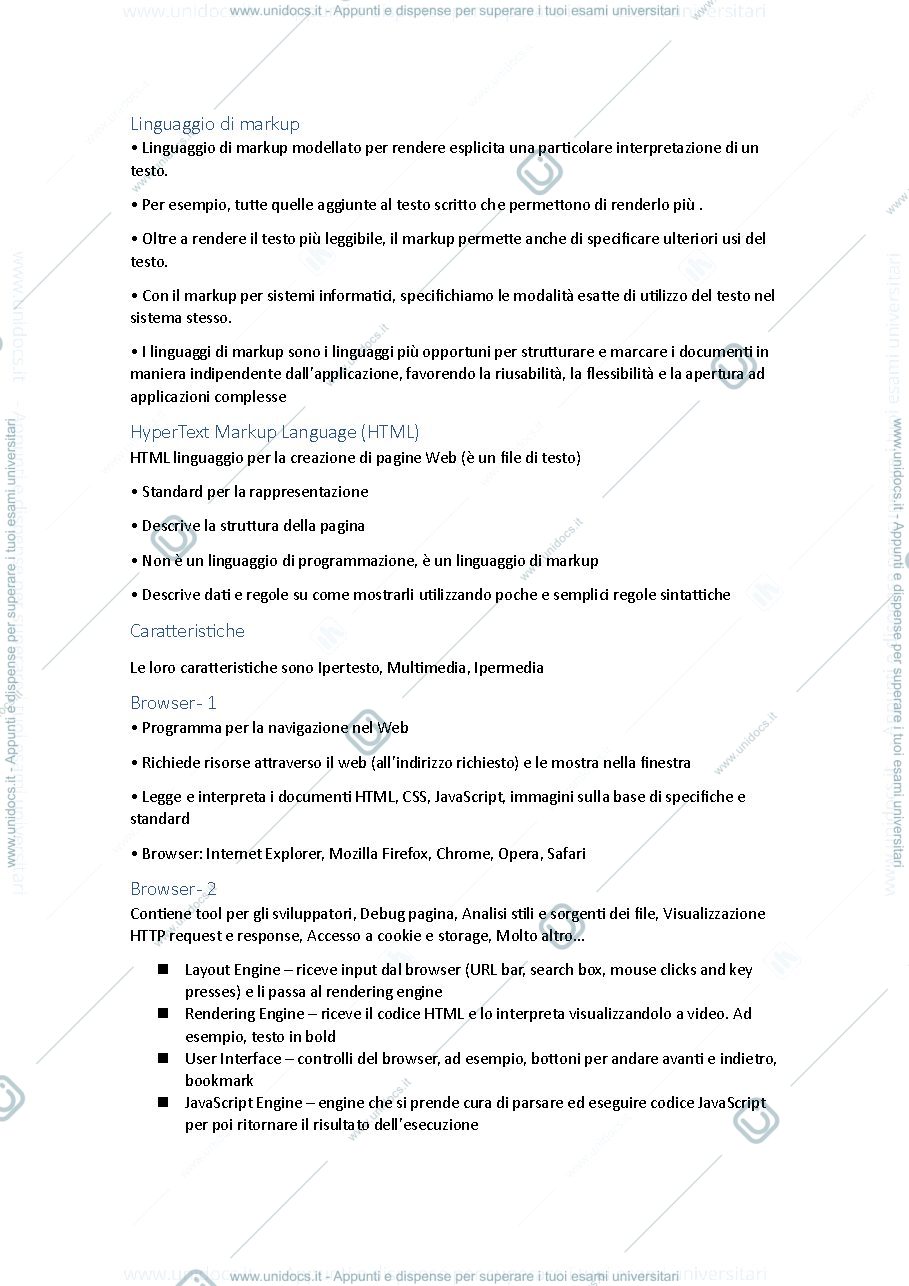 Anteprima pagina 1 — web html