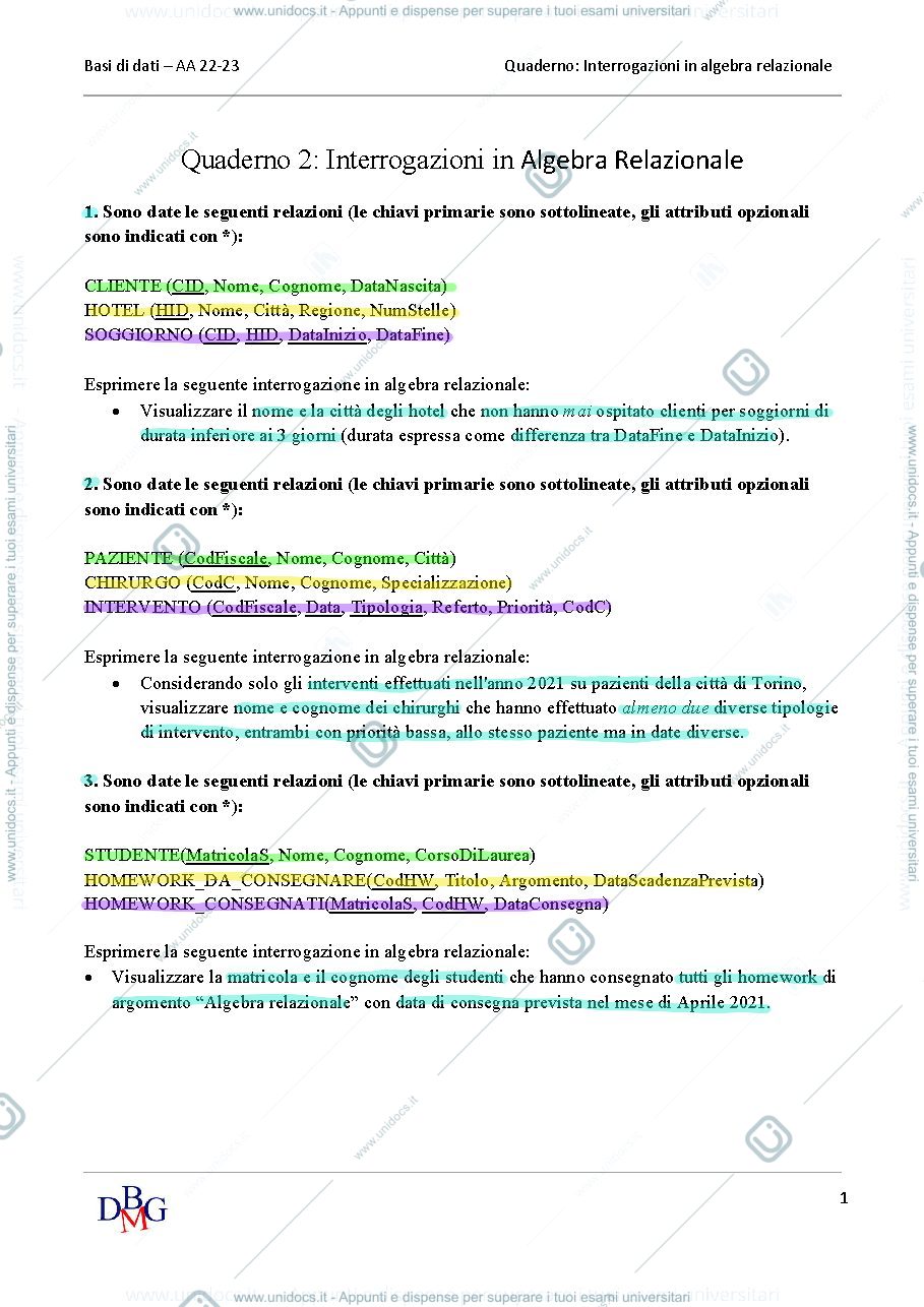 Anteprima pagina 1 — Homework 2