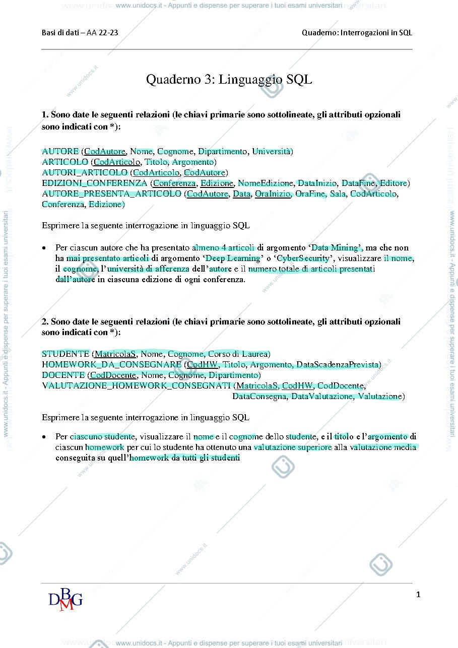 Anteprima pagina 1 — Homework 3