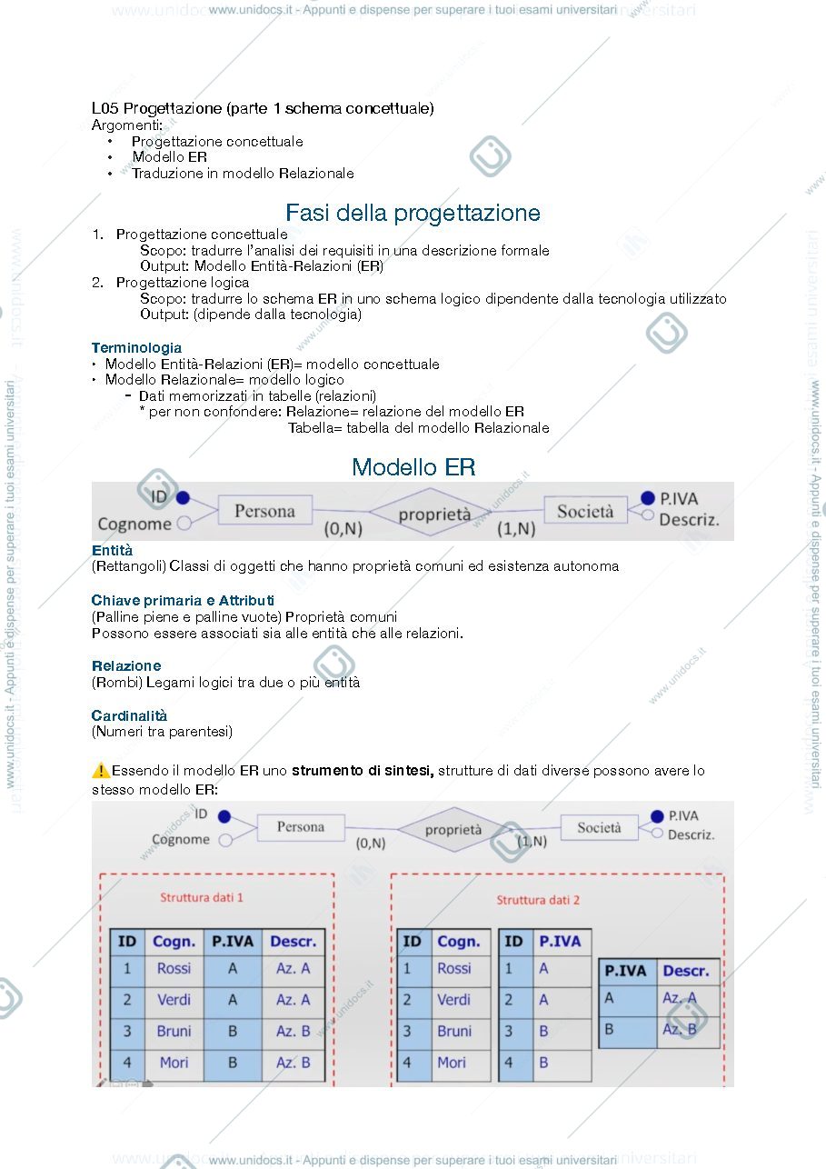 Anteprima pagina 2 — Appunti basi di dati 2223-2-E4101B040