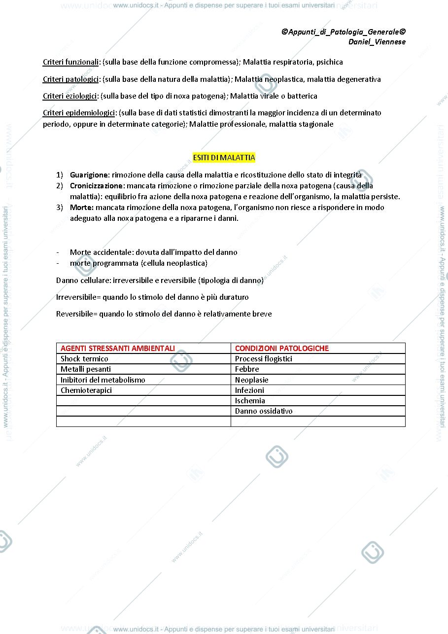 Anteprima pagina 2 — Patologia Generale