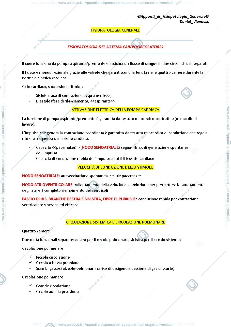 Anteprima pagina 1 — Fisiopatologia Generale
