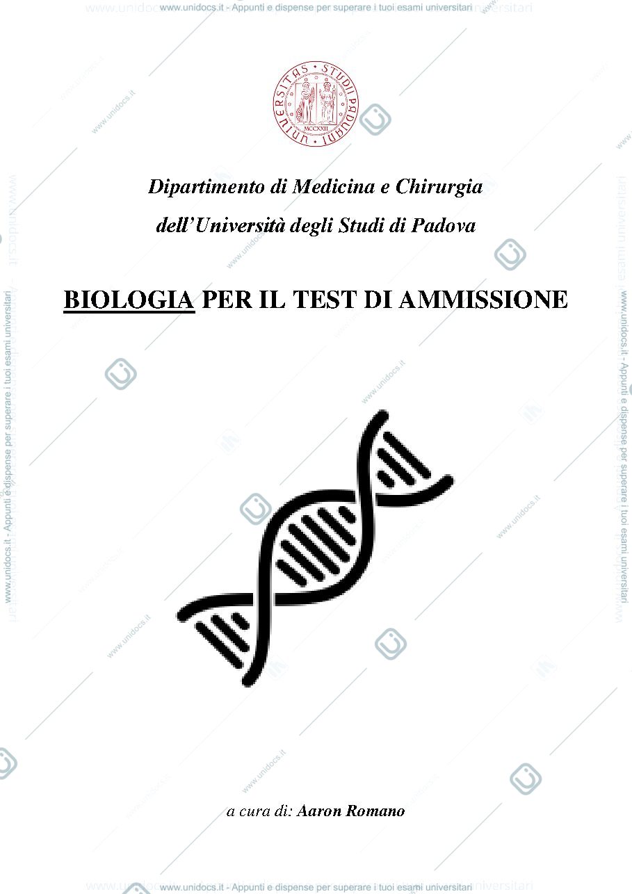 Anteprima pagina 1 — Biologia 