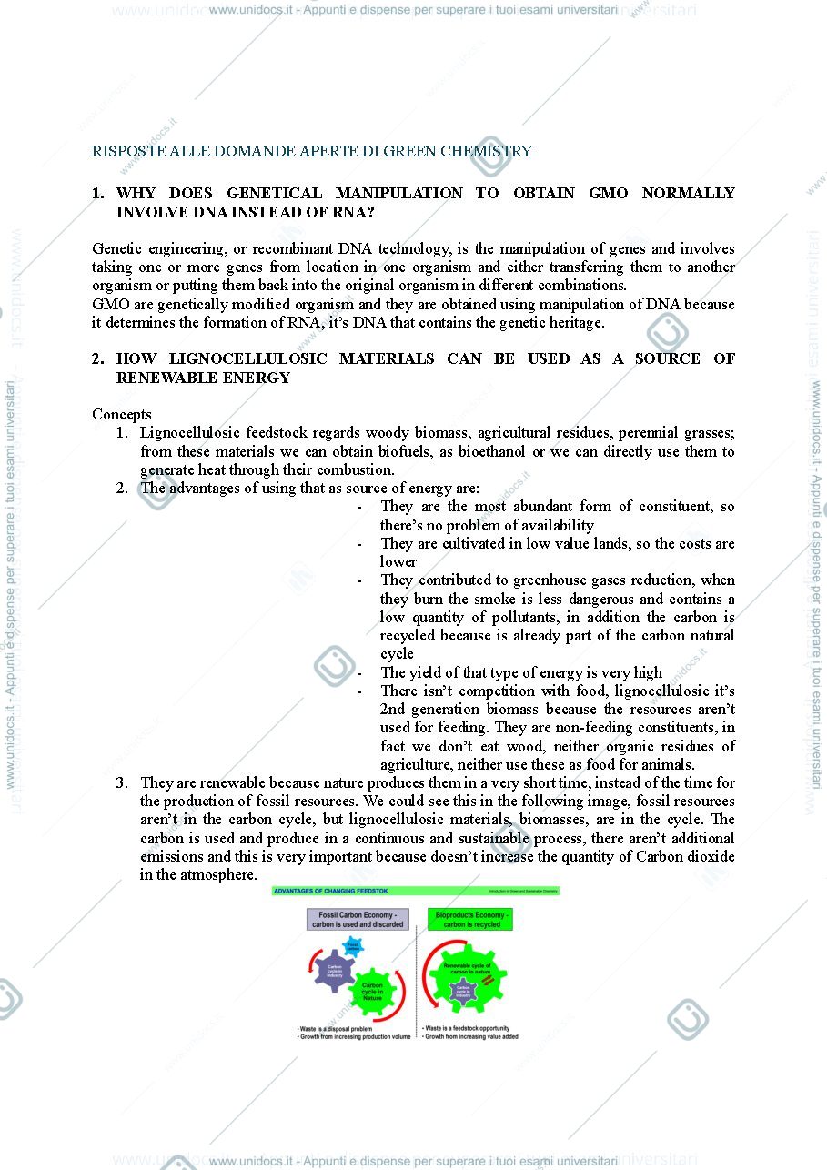 Anteprima pagina 1 — Risposte alle domande aperte
