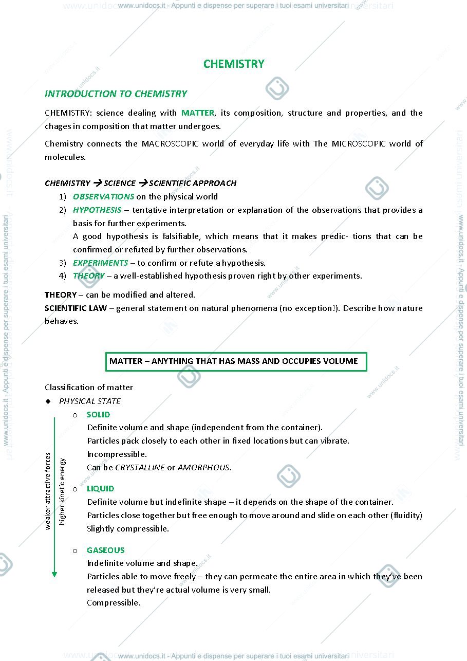 Anteprima pagina 1 — CHEMISTRY