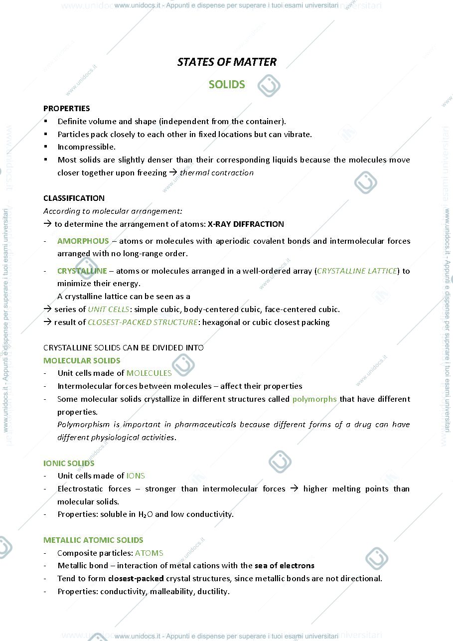 Anteprima pagina 3 — STATE OF MATTER - LIQUIDS AND SOLIDS