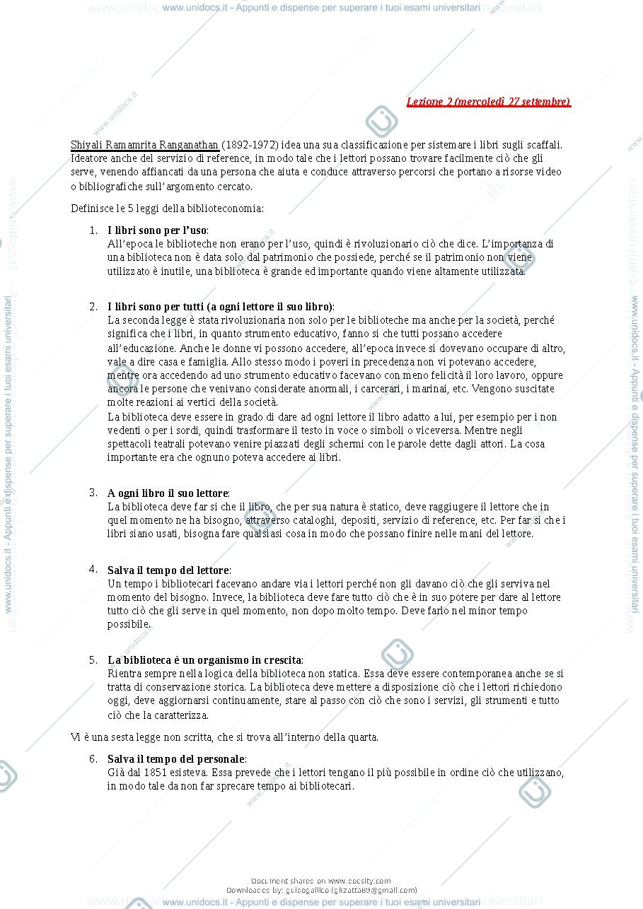 Anteprima pagina 2 — Appunti del corso
