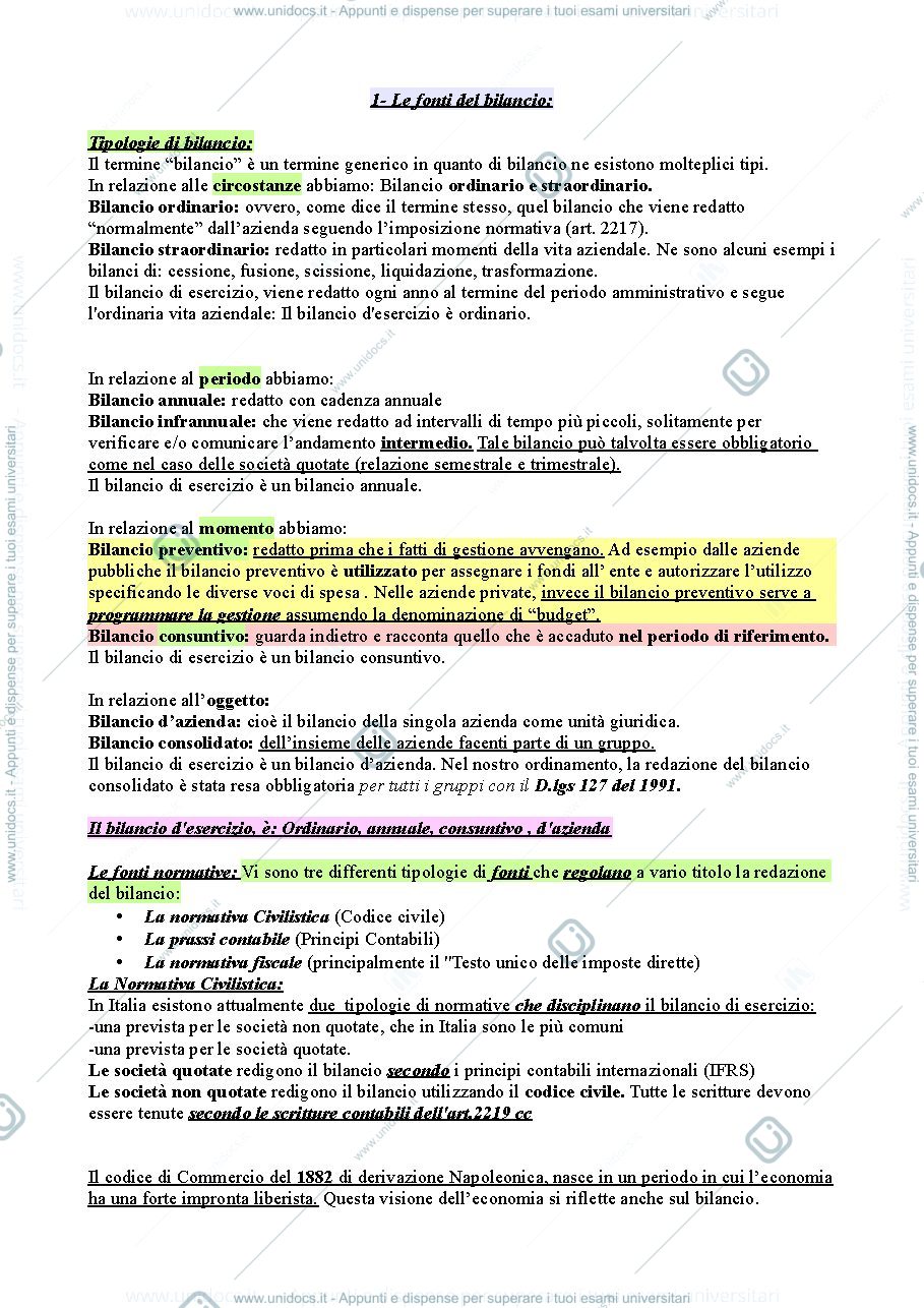Anteprima pagina 1 — bilancio