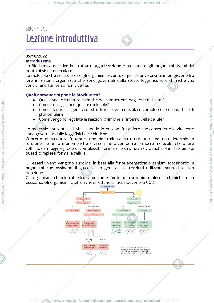 Anteprima pagina 1 — Biochimica1 